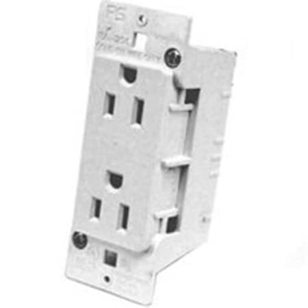 Us Hardware United States Hardware E-120C White Duplex Receptacle 6441778
